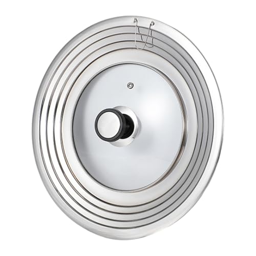 FytStycale Edelstahl Topf Deckel Tragbare Wok Abdeckung mit Griff Kochen Topf Abdeckung Braten von FytStycale