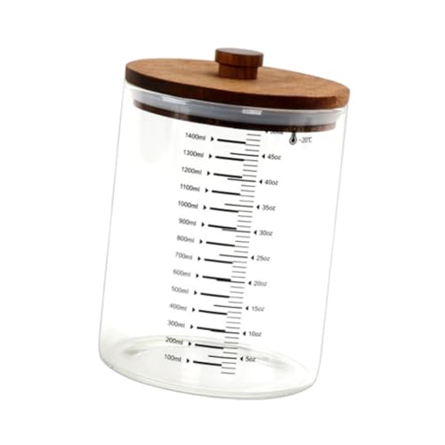 FytStycale Gläser für Sauerteig Brotbackglas mit Skala Weithals Backzubehör von FytStycale