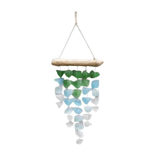 FytStycale Glas Windspiel Decor Craft DIY Dekorative Leichte Handgemachte Zufällige Farbe von FytStycale