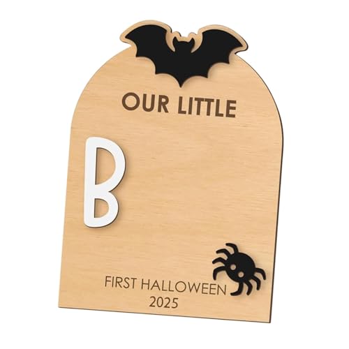 FytStycale Halloween Gedenktafel Tafel Als Erinnerungsstück Meilensteinkarte EIN DIY Schild Aus Holz für Bleibende Erinnerungen für Fotoaufnahmen, Schläger FytStycale Halloween Gedenktafel Tafel Als Erinnerungsstück Meilensteinkarte EIN DIY Schild Aus Holz für Bleibende Erinnerungen für Fotoaufnahmen, Schläger von FytStycale