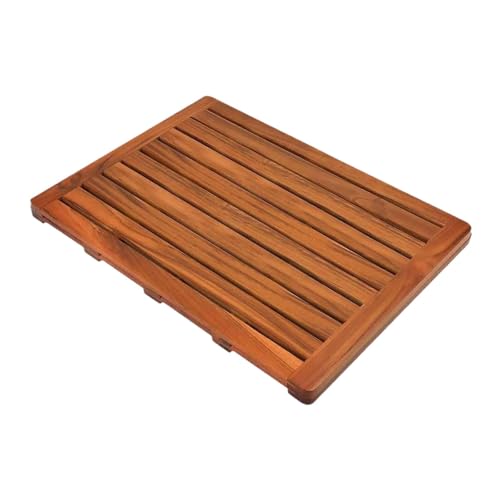 FytStycale Holz Duschmatte Badewanne Fußstütze Zubehör Robuste Multifunktionale SPA Matte von FytStycale