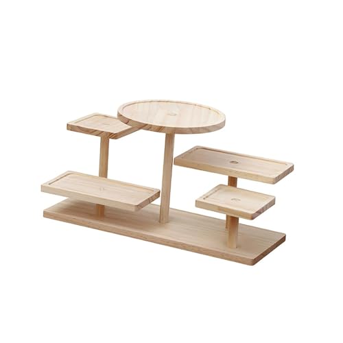 FytStycale Holz Tortenständer Cupcake Turm Desserthalter Etagerenständer für Geburtstag Abschluss, 38CM von FytStycale