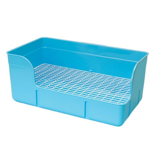 FytStycale Kaninchen Urinal Tablett für Käfige Und Tiere, Toilettenbox, Blau von FytStycale