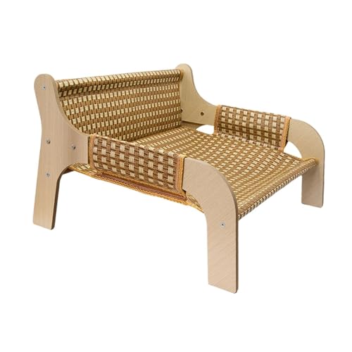 FytStycale Katzenbett Katzensofa Kratzbrett Ruheplatz Und Katzenliege Als Multifunktionales Möbelstück mit Stabiler Konstruktion für Die Inneneinrichtung, Rattan Gewebt FytStycale Katzenbett Katzensofa Kratzbrett Ruheplatz Und Katzenliege Als Multifunktionales Möbelstück mit Stabiler Konstruktion für Die Inneneinrichtung, Rattan Gewebt von FytStycale