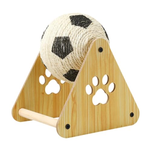 FytStycale Katzenkratzball Als Kratzspielzeug Und Kratzpfosten für Die Tägliche Krallenpflege mit Sicherem Stand Durch Holzbasis für Die Beschäftigung Und Als D, 18cm FytStycale Katzenkratzball Als Kratzspielzeug Und Kratzpfosten für Die Tägliche Krallenpflege mit Sicherem Stand Durch Holzbasis für Die Beschäftigung Und Als D, 18cm von FytStycale