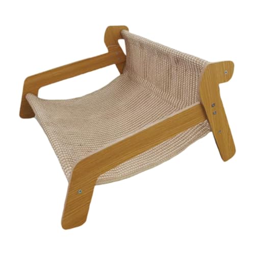 FytStycale Katzenkratzbrett Erhöhtes Katzenbett Katzenliege Katzencouch Kratzpfosten mit Erhöhter Liegefläche Als Stilvolle Wohnraumdekoration Zum Schlafen Und, 45cmx52cmx28cm von FytStycale