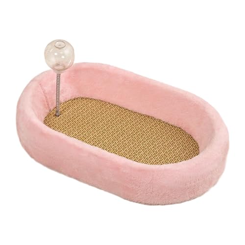 FytStycale Katzenkratzbrett in Schalenform Als Gemütliches Katzenbett Und Kratzmöbel EIN Spielzeug Zur Krallenpflege Aus Plüsch für Die Stundenlange Unterhaltung, Rosa FytStycale Katzenkratzbrett in Schalenform Als Gemütliches Katzenbett Und Kratzmöbel EIN Spielzeug Zur Krallenpflege Aus Plüsch für Die Stundenlange Unterhaltung, Rosa von FytStycale