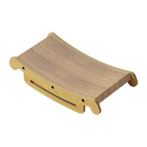 FytStycale Katzenliege mit Doppelfunktion Als Kratzbrett Und Katzenbett Modernes Katzensofa Und Kratzmöbel Aus MDF Und Leinen für Katzen Zum Ausruhen, Style B von FytStycale