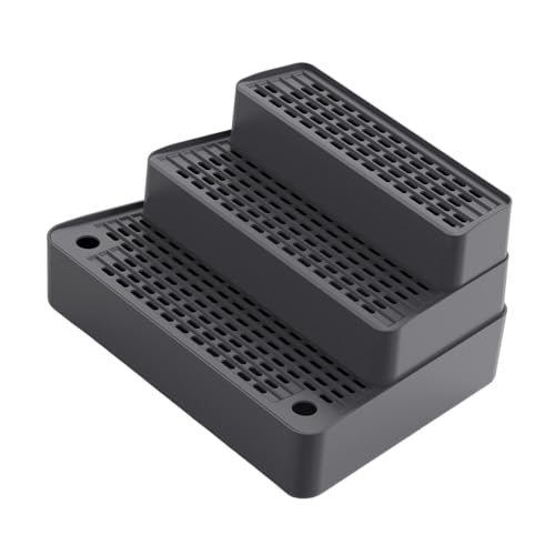 FytStycale Katzentoilettenrampe Katzentreppe Stufenmatte Katzenstufen Aus Robustem PP Material Und Komplett Abwaschbar für Katzen mit Bewegungseinschränkungen, Dunkelgrau FytStycale Katzentoilettenrampe Katzentreppe Stufenmatte Katzenstufen Aus Robustem PP Material Und Komplett Abwaschbar für Katzen mit Bewegungseinschränkungen, Dunkelgrau von FytStycale