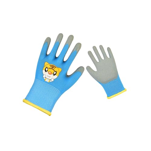 FytStycale Kinder Gartenhandschuhe Als Gärtnerhandschuhe Und Schutzhandschuhe Aus Atmungsaktivem Polyester mit Tiermotiv Sind Spielhandschuhe für Jungen Und Mäd, Blau FytStycale Kinder Gartenhandschuhe Als Gärtnerhandschuhe Und Schutzhandschuhe Aus Atmungsaktivem Polyester mit Tiermotiv Sind Spielhandschuhe für Jungen Und Mäd, Blau von FytStycale