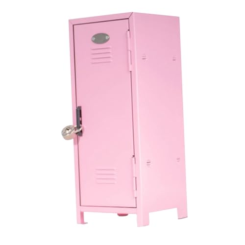 FytStycale Kleiner Stahlschrank Praktische Aufbewahrungslösung mit Schloss Und Schlüssel für Dokumente Schmuck Und Stifte für Schreibtisch Regal Und Nachttisch, Hell-pink FytStycale Kleiner Stahlschrank Praktische Aufbewahrungslösung mit Schloss Und Schlüssel für Dokumente Schmuck Und Stifte für Schreibtisch Regal Und Nachttisch, Hell-pink von FytStycale