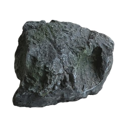 FytStycale Künstlicher Fels Aus Fiberglas Als Wetterfeste Und Langlebige Dekoration für Außenanlagen Und Gartenlandschaften, Dunkelgrau 19x11x14cm von FytStycale