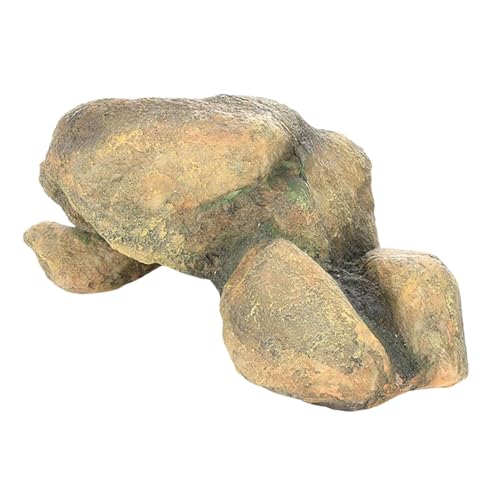 FytStycale Kunststein Felsendekoration Naturnahes Design für Terrassen Balkone Und Wohnaccessoires Im Freien, Mehrfarbig, 23x16x10cm von FytStycale