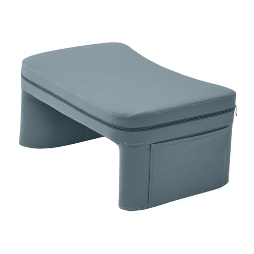 FytStycale Lesekissen Ergonomisches Gamingkissen Multifunktional mit Armlehnenauflage Und Kratzfestem Bezug für Arbeiten Im Bett Lesen auf Dem Sofa Gaming für Er, Grau Blau von FytStycale