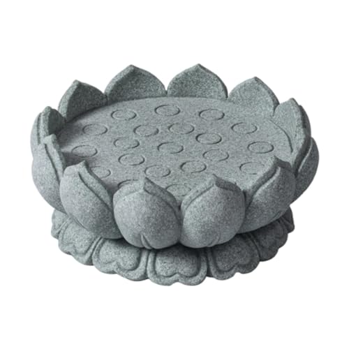 FytStycale Lotus Basis Statue Aquarium Dekor Miniatur für Wohnzimmer Balkon Tischplatte FytStycale Lotus Basis Statue Aquarium Dekor Miniatur für Wohnzimmer Balkon Tischplatte von FytStycale