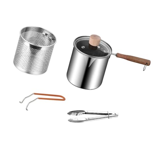 FytStycale Mini Frittiergerät mit Sieb Und Deckel Aus Edelstahl, Style B FytStycale Mini Frittiergerät mit Sieb Und Deckel Aus Edelstahl, Style B von FytStycale