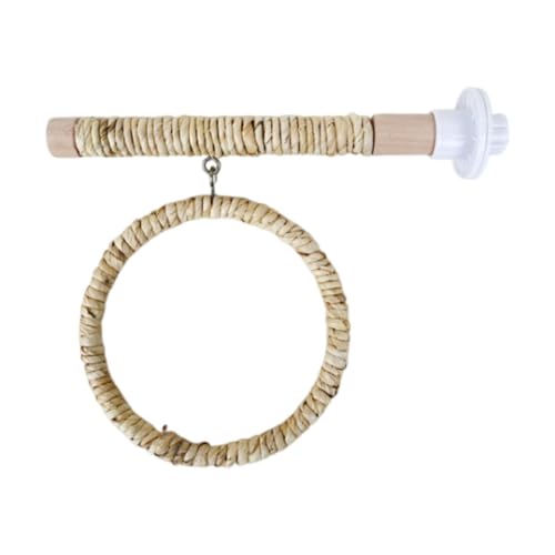 FytStycale Papageienschaukelständer, Stehstange, Zubehör für Heimtiere, Kauspielzeug, Holzstange für Sittiche und Kakadus, Beige FytStycale Papageienschaukelständer, Stehstange, Zubehör für Heimtiere, Kauspielzeug, Holzstange für Sittiche und Kakadus, Beige von FytStycale