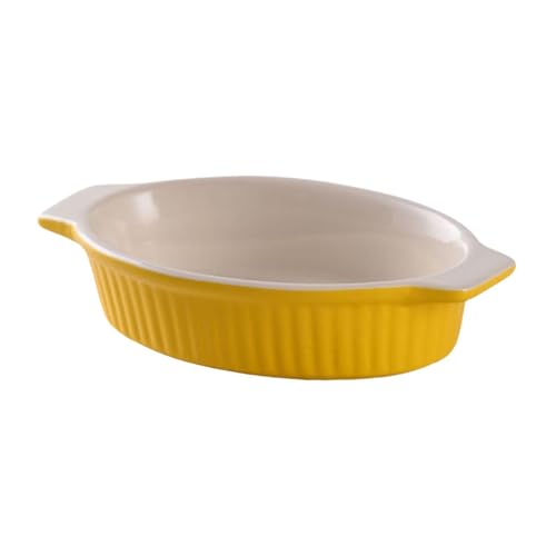 FytStycale Premium Backform für Familienessen, Gelb, Oval von FytStycale