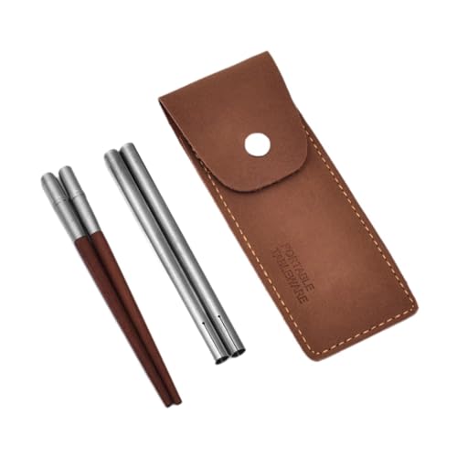 FytStycale Reise Essstäbchen Als Faltbare Holzstäbchen Und Zerlegbares Reisebesteck Outdoor Geschirr mit Tasche für Camping Und Essen, Rot Und Silber FytStycale Reise Essstäbchen Als Faltbare Holzstäbchen Und Zerlegbares Reisebesteck Outdoor Geschirr mit Tasche für Camping Und Essen, Rot Und Silber von FytStycale
