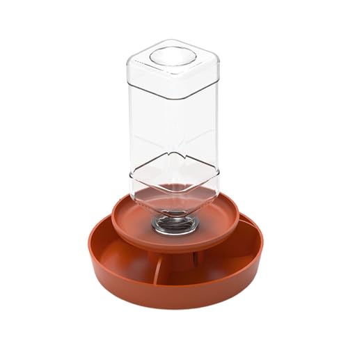 FytStycale Reptilien-Futterautomat, Trinknapf für Schildkröten, Futter- und Wasserbehälter für Eidechsen, Orange S von FytStycale