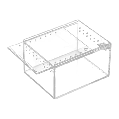 FytStycale Reptilien Terrarium Acryl Aquarium Zuchtbox Tierhabitat Behälter mit Klarer Sicht Und Lüftungslöchern für Taranteln Wasserschildkröten Krabben Heimtie, 10.5 cm X 8.5 cm X 6 FytStycale Reptilien Terrarium Acryl Aquarium Zuchtbox Tierhabitat Behälter mit Klarer Sicht Und Lüftungslöchern für Taranteln Wasserschildkröten Krabben Heimtie, 10.5 cm X 8.5 cm X 6 von FytStycale