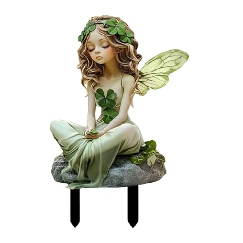 FytStycale Schmetterling Fee Garten Pfahl Dekor Outdoor Dekor Garten Ornament 2D Flache Fee von FytStycale