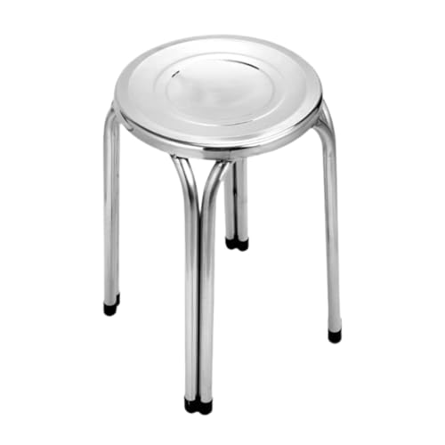 FytStycale Stapelhocker Sitzhocker Küchenstuhl Edelstahl Stapelbar Ohne Rückenlehne Pflegeleicht Stabil rutschfest für Wohnzimmer Esszimmer Büro Kinder, 37cm FytStycale Stapelhocker Sitzhocker Küchenstuhl Edelstahl Stapelbar Ohne Rückenlehne Pflegeleicht Stabil rutschfest für Wohnzimmer Esszimmer Büro Kinder, 37cm von FytStycale