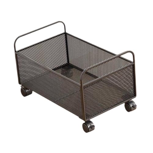 FytStycale Tragbarer Rolling Storage Cart mit Netzdesign für Bücher Und Handwerk, 48x30x30cm von FytStycale