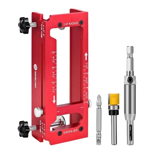 FytStycale Türscharnier Schablone Als Fräsvorrichtung Und Einlassvorrichtung Im Türmontagesatz für Die Montage Aus Aluminiumlegierung für Renovierungen Und FytStycale Türscharnier Schablone Als Fräsvorrichtung Und Einlassvorrichtung Im Türmontagesatz für Die Montage Aus Aluminiumlegierung für Renovierungen Und von FytStycale