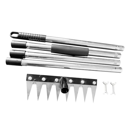 FytStycale Unkrautjäter Krallen Jätwerkzeug Gartenwerkzeug Grubber Unkrautstecher mit Abnehmbarem Stiel Und Ergonomischem Griff für Hohe Leistung für Jäten, Mehrfarbig, 8 Tipps FytStycale Unkrautjäter Krallen Jätwerkzeug Gartenwerkzeug Grubber Unkrautstecher mit Abnehmbarem Stiel Und Ergonomischem Griff für Hohe Leistung für Jäten, Mehrfarbig, 8 Tipps von FytStycale