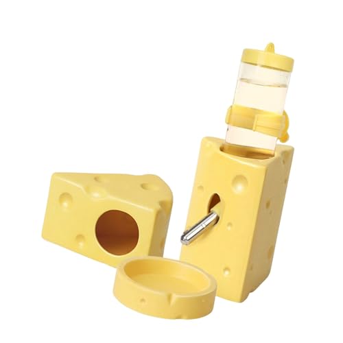 FytStycale Versteck für kleine Haustiere im Käfig, Hamsterunterkunft mit Wasserbehälter, Yellow L FytStycale Versteck für kleine Haustiere im Käfig, Hamsterunterkunft mit Wasserbehälter, Yellow L von FytStycale