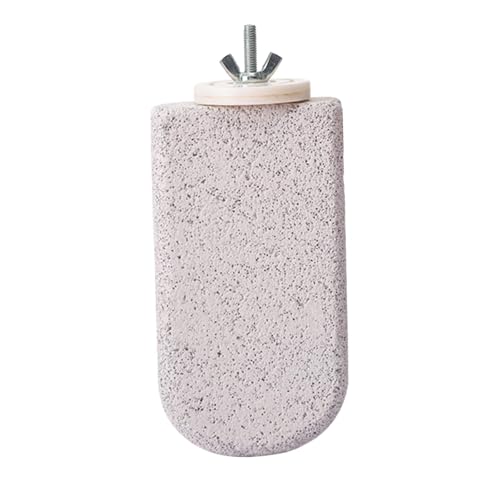 FytStycale Vogelspielzeug mit Kalziumzähnen, Sitzstangenständer und Pfotenschleifstäbe für Finken, L von FytStycale