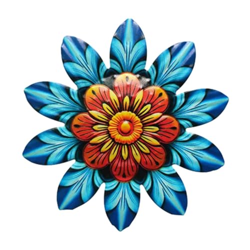 FytStycale Wandkunst Aus Metall mit Blumenmotiv, 14,7 cm, Geeignet für Zuhause, Büro Und Garten, Blau FytStycale Wandkunst Aus Metall mit Blumenmotiv, 14,7 cm, Geeignet für Zuhause, Büro Und Garten, Blau von FytStycale