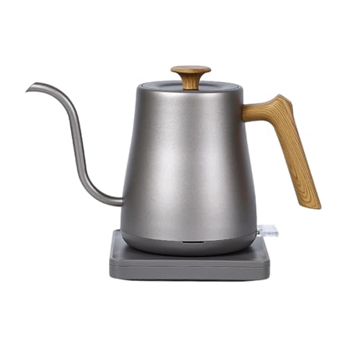 FytStycale Wasserkocher Als Aufgusskessel Und Schnellkocher Aus Edelstahl mit Langem Ausguss für Tropffreies Gießen für Die Zubereitung von Tee Und Kaffee 08L, Splitterholzmaserung FytStycale Wasserkocher Als Aufgusskessel Und Schnellkocher Aus Edelstahl mit Langem Ausguss für Tropffreies Gießen für Die Zubereitung von Tee Und Kaffee 08L, Splitterholzmaserung von FytStycale