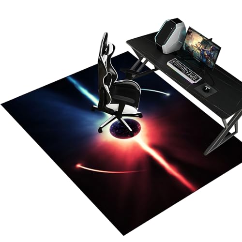 Bodenschutzmatte für Hartböden - Schreibtischstuhl Unterlage - Gaming Teppich Stuhlunterlage -70 x 100 cm Bürostuhl Matte - Bodenmatte unter Bürostuhl und Schreibtisch - Schreibtischunterlage von Fzamudng