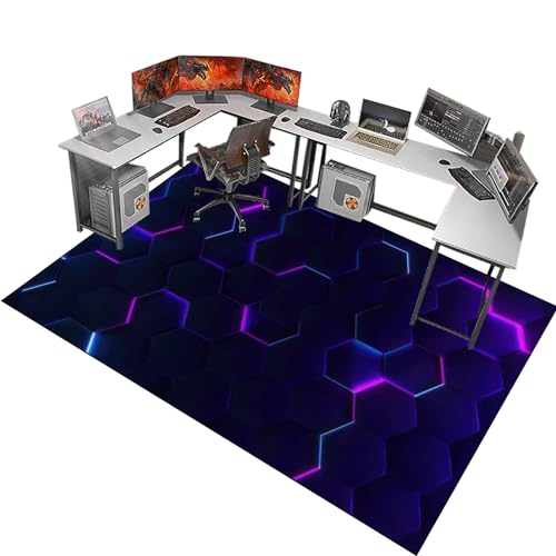 Bürostuhl Unterlage, Gaming Teppich Stuhlunterlage, Bodenschutzmatte für Hartböden Antirutsch, Schreibtischstuhl Unterlage für Laminat, Schutzmatte für Laminat, Computerstuhl Teppiche 80 x 120 cm Bürostuhl Unterlage, Gaming Teppich Stuhlunterlage, Bodenschutzmatte für Hartböden Antirutsch, Schreibtischstuhl Unterlage für Laminat, Schutzmatte für Laminat, Computerstuhl Teppiche 80 x 120 cm von Fzamudng