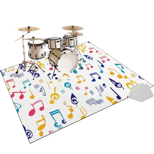 Elektrisches Schlagzeug Teppich, rutschfeste Trommel Teppiche, Drum Teppich, Professionelles Rechteckiges Elektronisches Jazz Schlagzeug Kit, Schallschutzteppich für Studio, Wohnung 120 x 90 cm Elektrisches Schlagzeug Teppich, rutschfeste Trommel Teppiche, Drum Teppich, Professionelles Rechteckiges Elektronisches Jazz Schlagzeug Kit, Schallschutzteppich für Studio, Wohnung 120 x 90 cm von Fzamudng