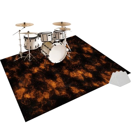 Elektrisches Schlagzeug Teppich, rutschfeste Trommel Teppiche, Drum Teppich, Professionelles Rechteckiges Elektronisches Jazz Schlagzeug Kit, Schallschutzteppich für Studio, Wohnung 160 x 100 cm Elektrisches Schlagzeug Teppich, rutschfeste Trommel Teppiche, Drum Teppich, Professionelles Rechteckiges Elektronisches Jazz Schlagzeug Kit, Schallschutzteppich für Studio, Wohnung 160 x 100 cm von Fzamudng