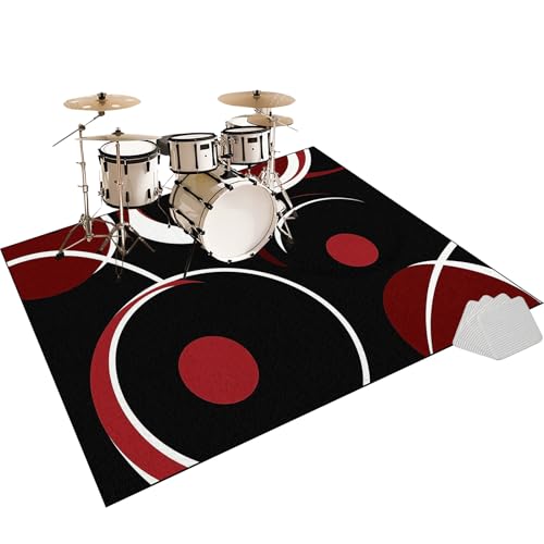 Elektrisches Schlagzeug Teppich, rutschfeste Trommel Teppiche, Drum Teppich, Professionelles Rechteckiges Elektronisches Jazz Schlagzeug Kit, Schallschutzteppich für Studio, Wohnung 160 x 100 cm Elektrisches Schlagzeug Teppich, rutschfeste Trommel Teppiche, Drum Teppich, Professionelles Rechteckiges Elektronisches Jazz Schlagzeug Kit, Schallschutzteppich für Studio, Wohnung 160 x 100 cm von Fzamudng