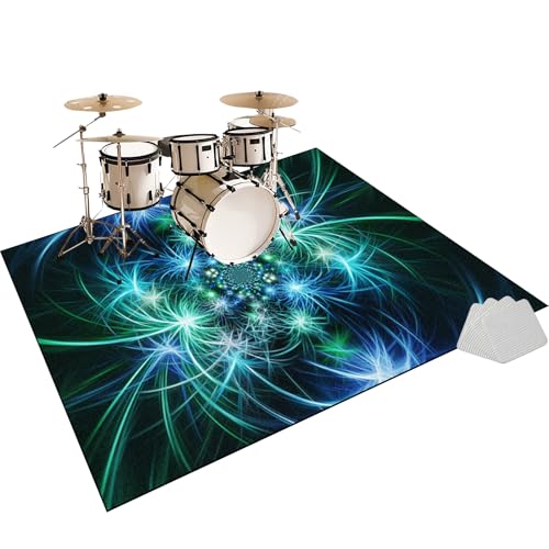 Elektrisches Schlagzeug Teppich, rutschfeste Trommel Teppiche, Drum Teppich, Professionelles Rechteckiges Elektronisches Jazz Schlagzeug Kit, Schallschutzteppich für Studio, Wohnung 180 x 160 cm Elektrisches Schlagzeug Teppich, rutschfeste Trommel Teppiche, Drum Teppich, Professionelles Rechteckiges Elektronisches Jazz Schlagzeug Kit, Schallschutzteppich für Studio, Wohnung 180 x 160 cm von Fzamudng