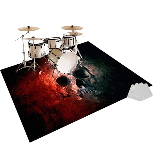 Elektrisches Schlagzeug Teppich, rutschfeste Trommel Teppiche, Drum Teppich, Professionelles Rechteckiges Elektronisches Jazz Schlagzeug Kit, Schallschutzteppich für Studio, Wohnung 200 x 160 cm Elektrisches Schlagzeug Teppich, rutschfeste Trommel Teppiche, Drum Teppich, Professionelles Rechteckiges Elektronisches Jazz Schlagzeug Kit, Schallschutzteppich für Studio, Wohnung 200 x 160 cm von Fzamudng