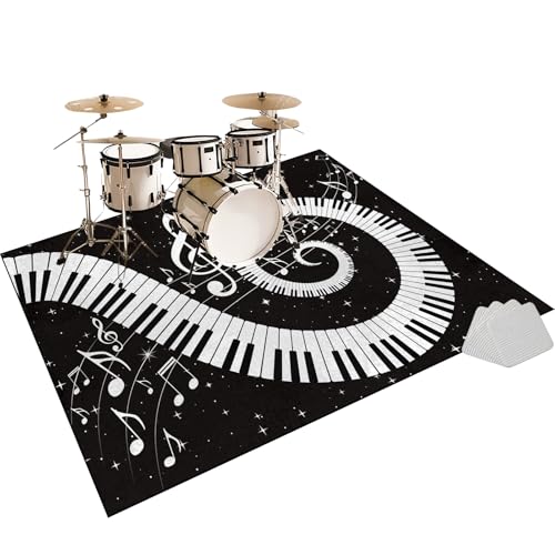 Elektrisches Schlagzeug Teppich, rutschfeste Trommel Teppiche, Drum Teppich, Professionelles Rechteckiges Elektronisches Jazz Schlagzeug Kit, Schallschutzteppich für Studio, Wohnung 200 x 180 cm Elektrisches Schlagzeug Teppich, rutschfeste Trommel Teppiche, Drum Teppich, Professionelles Rechteckiges Elektronisches Jazz Schlagzeug Kit, Schallschutzteppich für Studio, Wohnung 200 x 180 cm von Fzamudng