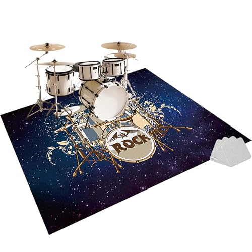 Elektrisches Schlagzeug Teppich, rutschfeste Trommel Teppiche, Drum Teppich, Professionelles Rechteckiges Elektronisches Jazz Schlagzeug Kit, Schallschutzteppich für Studio, Wohnung 210 x 180 cm Elektrisches Schlagzeug Teppich, rutschfeste Trommel Teppiche, Drum Teppich, Professionelles Rechteckiges Elektronisches Jazz Schlagzeug Kit, Schallschutzteppich für Studio, Wohnung 210 x 180 cm von Fzamudng