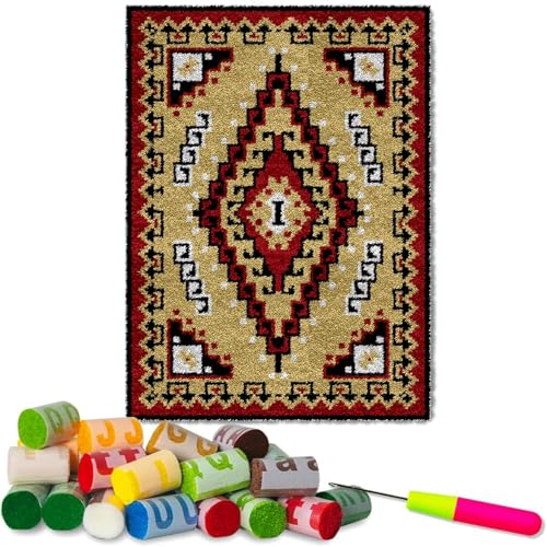 Fzamudng 38 x 52 cm Knüpfteppich Zum Selber knüpfen - Knüpfhaken-Sets für Anfänger - Tapisserie Teppich Knüpf-Sets - Knüpfsets Latch Hook Kit Selbst Knüpfen Set für Kinder und Erwachsene Fzamudng 38 x 52 cm Knüpfteppich Zum Selber knüpfen - Knüpfhaken-Sets für Anfänger - Tapisserie Teppich Knüpf-Sets - Knüpfsets Latch Hook Kit Selbst Knüpfen Set für Kinder und Erwachsene von Fzamudng