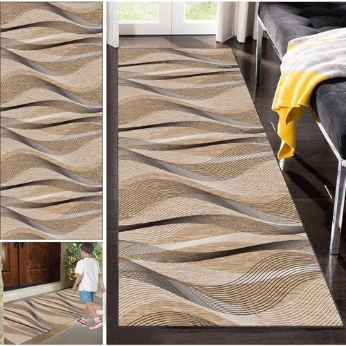 Fzamudng Teppich Läufer rutschfest Küchen Teppich, Waschbar Teppichläufer Flurteppich Flur Küchenläufer für Korridor, 40 x 120 cm Modern Vintage Teppichläufer für Wohnzimmer, Küche, Anpassbar Fzamudng Teppich Läufer rutschfest Küchen Teppich, Waschbar Teppichläufer Flurteppich Flur Küchenläufer für Korridor, 40 x 120 cm Modern Vintage Teppichläufer für Wohnzimmer, Küche, Anpassbar von Fzamudng