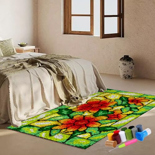 KnüPfteppich zum Selber KnüPfen 69 x 102 cm Knüpfen set Erwachsene Knüpfteppich Knüpfen set Knüpfteppich Kreuzstich Stickerei DIY Set Knüpfen Set Erwachsene Teppich DIY-Knüpfhaken-Sets Fußabtreter KnüPfteppich zum Selber KnüPfen 69 x 102 cm Knüpfen set Erwachsene Knüpfteppich Knüpfen set Knüpfteppich Kreuzstich Stickerei DIY Set Knüpfen Set Erwachsene Teppich DIY-Knüpfhaken-Sets Fußabtreter von Fzamudng