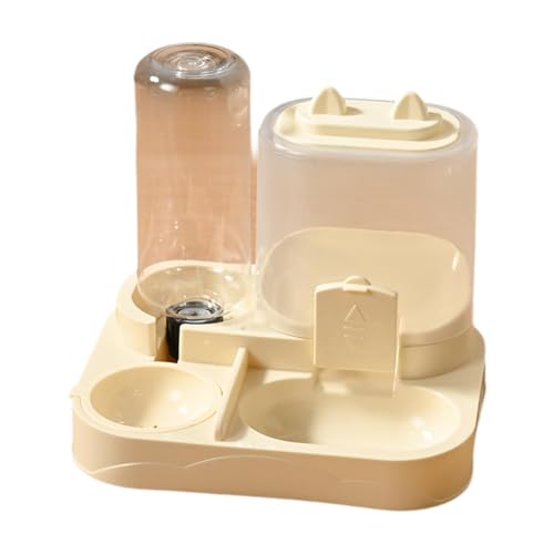 Fzaqwen 2 in 1 Automatischer Futterspender für Haustiere, Katzenfutterspender, Hundenapf, Trinkbrunnen, Abnehmbarer Welpenfutterspender, Hunde, Gelb Fzaqwen 2 in 1 Automatischer Futterspender für Haustiere, Katzenfutterspender, Hundenapf, Trinkbrunnen, Abnehmbarer Welpenfutterspender, Hunde, Gelb von Fzaqwen
