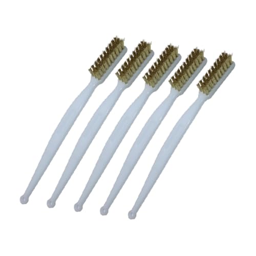 Fzaqwen 5er Pack Drahtschrubber Bürsten Set, Drahtbürsten Kit, Mehrzweckreiniger, Rostlöser Werkzeug, Reinigung für Mechaniker, Gold von Fzaqwen