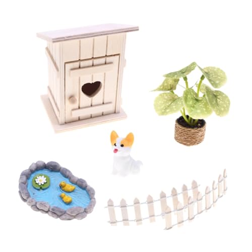 Fzaqwen 6X Micro Landschaft Gemischt Modell Blumentopf Mini Garten Zubehör Set von Fzaqwen
