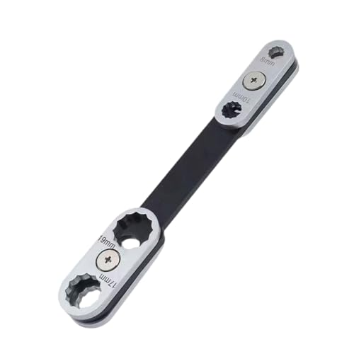 Fzaqwen Drehschlüssel, Universal, Kfz Wartungsschlüssel, 8 in 1 Verstellschlüssel für Die Autoreparatur zu Hause, 360 Grad Verstellbar von Fzaqwen